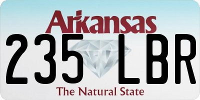 AR license plate 235LBR