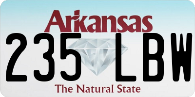 AR license plate 235LBW