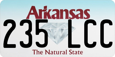 AR license plate 235LCC