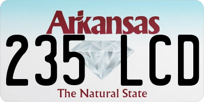 AR license plate 235LCD