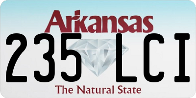 AR license plate 235LCI