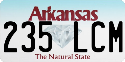 AR license plate 235LCM