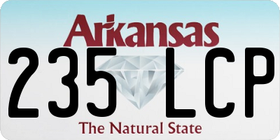 AR license plate 235LCP