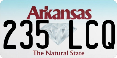 AR license plate 235LCQ