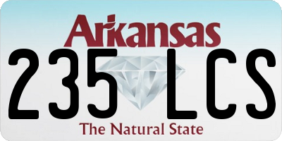 AR license plate 235LCS
