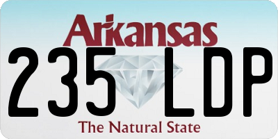 AR license plate 235LDP
