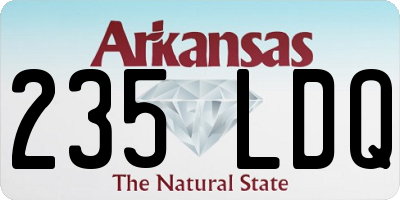 AR license plate 235LDQ