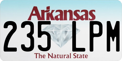 AR license plate 235LPM