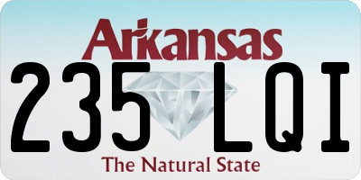 AR license plate 235LQI