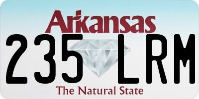 AR license plate 235LRM