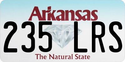 AR license plate 235LRS