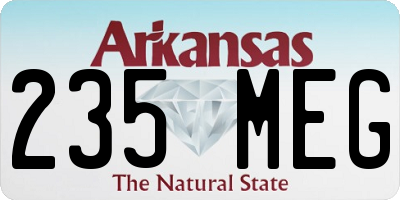 AR license plate 235MEG