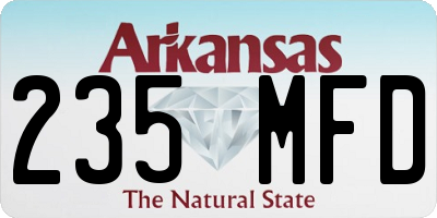 AR license plate 235MFD