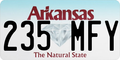 AR license plate 235MFY