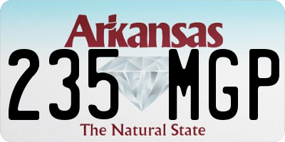 AR license plate 235MGP