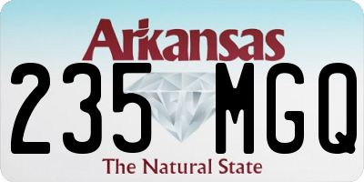 AR license plate 235MGQ