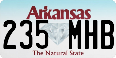 AR license plate 235MHB