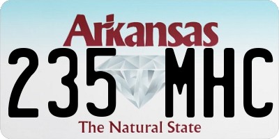 AR license plate 235MHC