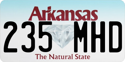 AR license plate 235MHD