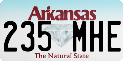 AR license plate 235MHE