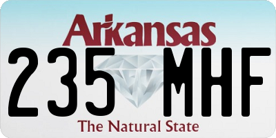 AR license plate 235MHF