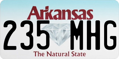 AR license plate 235MHG