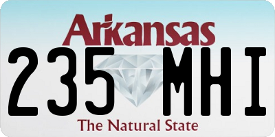 AR license plate 235MHI