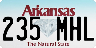AR license plate 235MHL