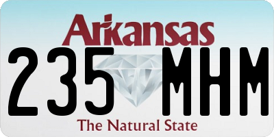 AR license plate 235MHM