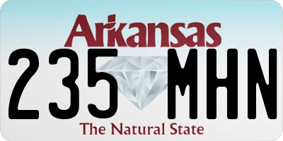 AR license plate 235MHN