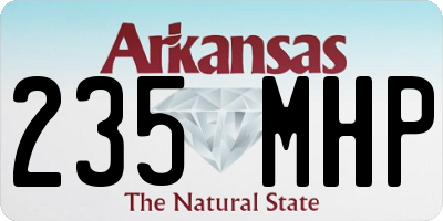 AR license plate 235MHP
