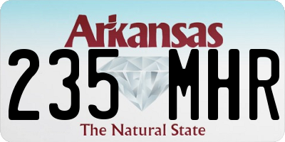 AR license plate 235MHR