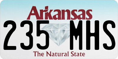 AR license plate 235MHS