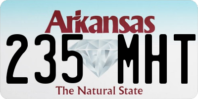 AR license plate 235MHT