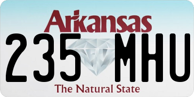 AR license plate 235MHU