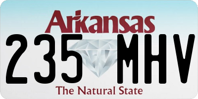 AR license plate 235MHV