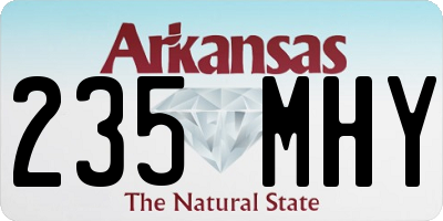AR license plate 235MHY