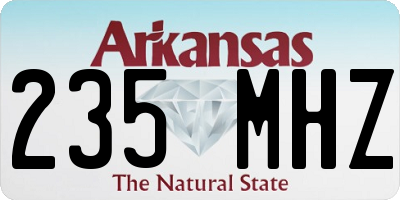 AR license plate 235MHZ