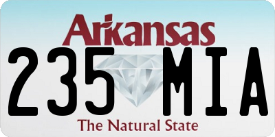 AR license plate 235MIA