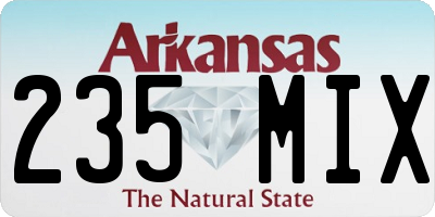 AR license plate 235MIX