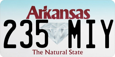 AR license plate 235MIY