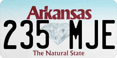AR license plate 235MJE
