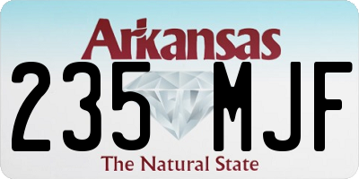 AR license plate 235MJF