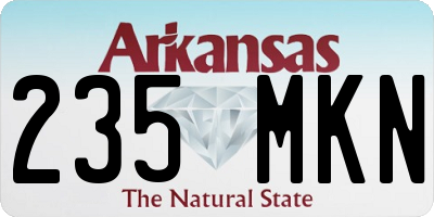 AR license plate 235MKN