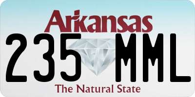 AR license plate 235MML