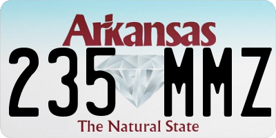 AR license plate 235MMZ