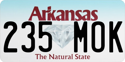 AR license plate 235MOK