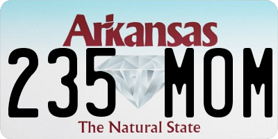 AR license plate 235MOM