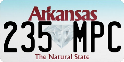 AR license plate 235MPC