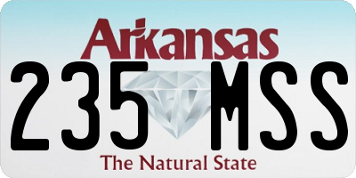 AR license plate 235MSS